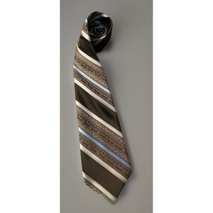 Wemlon Wembley Neckwear Tie Multicolor Diagonal Striped Flower AOP JBHS